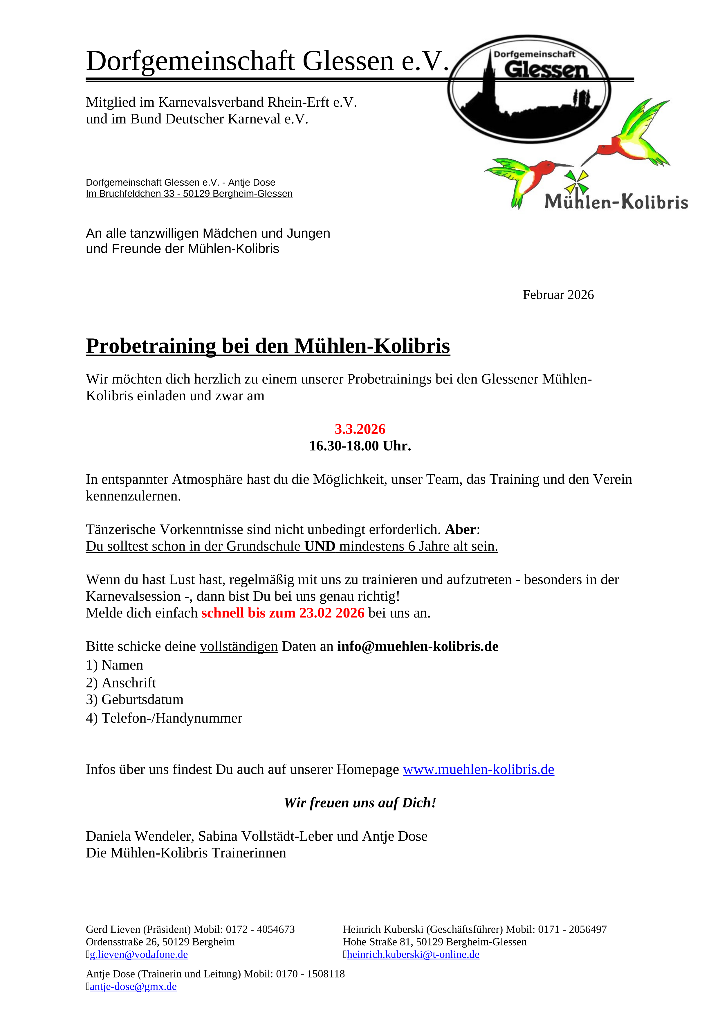 MK Probetraining 0226